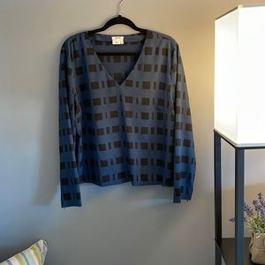 Dark blue black bouse